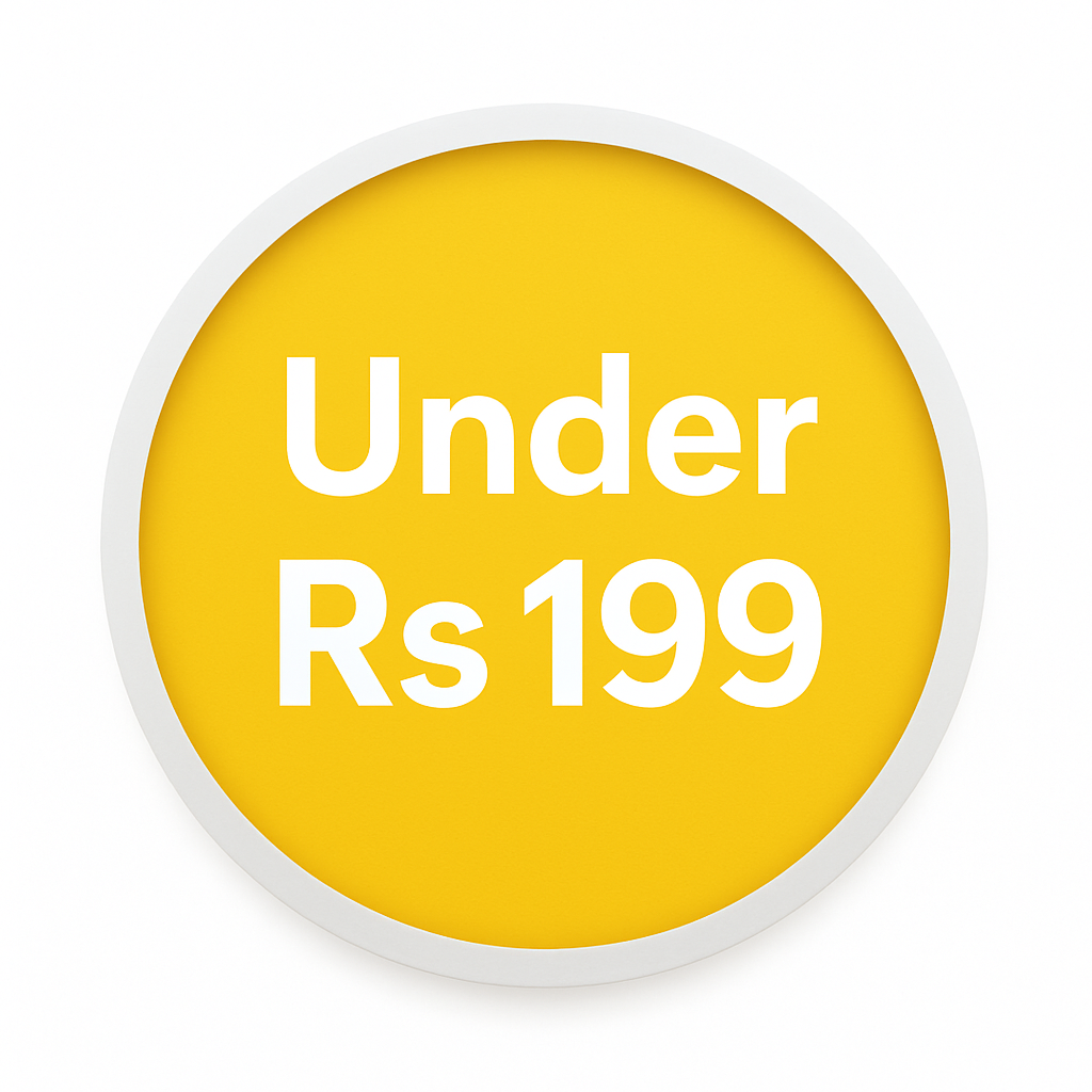 Under ₹199
